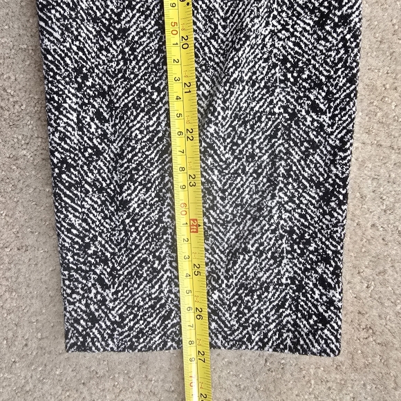 Express Columnist Ankle Pants Womens 4 Black Herringbone Career Work Trousers - Picture 6 of 7